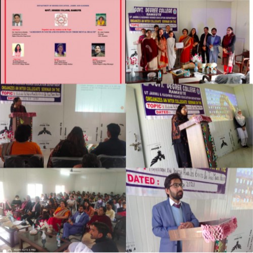 Govt. Degree College Ramkote organised one day Inter Collegiate Seminar on the topic 